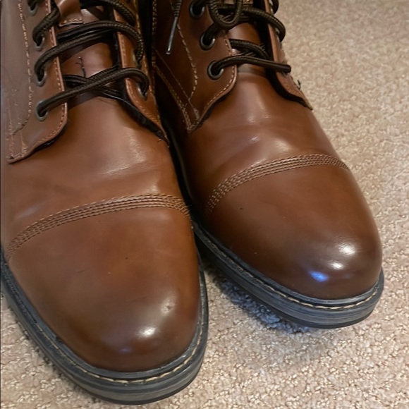 Bruno Marc NY “Philly” Synthetic Leather Brown Boots - Picture 9 of 10